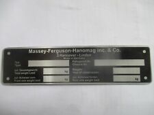 Typenschild schild massey gebraucht kaufen  Goch