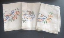 Toalha de cozinha vintage feita à mão par de pratos de cozinha bordados 72x24 comprar usado  Enviando para Brazil