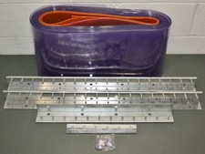 Kit de porta tira industrial TMI 999-00508, 7 pés x 8 pés, cortina de PVC lisa e transparente, usado comprar usado  Enviando para Brazil