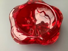 Glass bowl red for sale  WINCHESTER