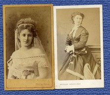 Cdv. .2. portraits d'occasion  Expédié en Belgium