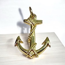 Pingente âncora vintage de ouro amarelo 14k barco marinho comprar usado  Enviando para Brazil