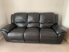 Leather sofa set for sale  DERBY