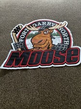 Antigo Grande FORT GARRY NORTH MOOSE Hóquei Ferro em 9”x11” Crest Patch comprar usado  Enviando para Brazil