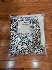 Usado, Conjunto de 2 cobertores de flanela impressos 59 X 78,7 HESMART novo sem etiquetas estampa de leopardo/creme comprar usado  Enviando para Brazil