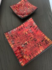 Glass mosaic plate for sale  DUNSTABLE