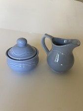 Pfaltzgraff creme e tigela de açúcar coberta azul “gazebo” (aposentado) comprar usado  Enviando para Brazil