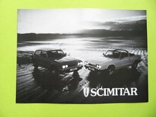 Reliant scimitar brochure for sale  LICHFIELD