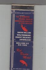 Matchbook cover red for sale  Raymond