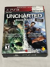 Uncharted 1 and 2 Greatest Hits Dual Pack (PlayStation 3, 2011) PS3 completo na caixa comprar usado  Enviando para Brazil