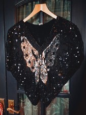 Vintage 1980s sequin for sale  WALSALL