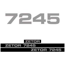 Używany, Zetor 7245 Tractor Aftermarket Naklejka Naklejka Adesivo Zestaw naklejek na sprzedaż  Wysyłka do Poland