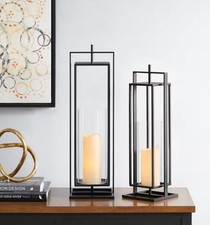 Lanternas decorativas modernas de barra transversal para vela pilar comprar usado  Enviando para Brazil