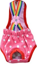 Calcinha Pet Sanitária - Calça Fralda para Cachorro Feminina Filhote - ROSA E VERMELHA - MÉDIA  comprar usado  Enviando para Brazil
