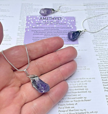 Amethyst crystal pendant for sale  MANCHESTER