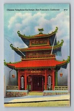 Cartão postal antigo San Francisco CA-Califórnia, troca telefônica chinesa comprar usado  Enviando para Brazil