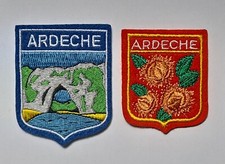 Ecusson brodé ardèche d'occasion  Andelot-Blancheville