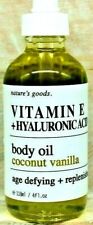 Óleo corporal Natures Goods vitamina E e ácido hialurônico coco baunilha 4 oz, novo sem caixa comprar usado  Enviando para Brazil