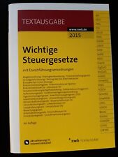 Wichtige steuergesetze 2015 gebraucht kaufen  Bretten