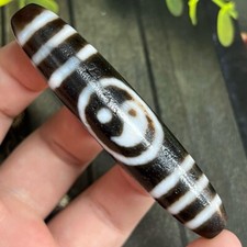 Pingente de colar amuleto contas Dzi totem ágata budismo tibetano TaiChiBaGua XM1592 comprar usado  Enviando para Brazil