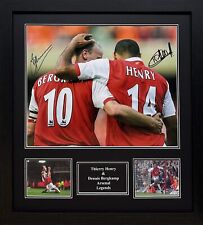 Usado, FRAMED RARE THIERRY HENRY & DENNIS BERGKAMP DUAL SIGNED ARSENAL PHOTO SEE PROOF comprar usado  Enviando para Brazil