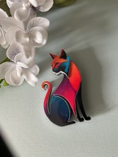 Colourful geometric cat for sale  PLYMOUTH