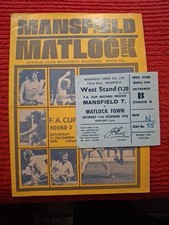 Mansfield town matlock for sale  NORTHAMPTON