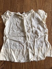 Vestido infantil vintage 1950 amarelo pálido importado feito à mão bom para boneca comprar usado  Enviando para Brazil