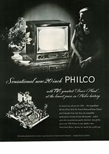 1952 PHILCO Television 20" Tabletop TV anúncio antigo  comprar usado  Enviando para Brazil