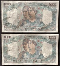 Billets 1000 francs d'occasion Billets 1000 francs d'occasion  Limoges-