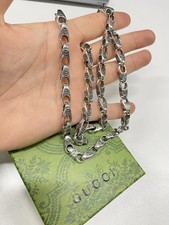Corrente Gucci prata esterlina 925 com caixa 60cm de comprimento comprar usado  Enviando para Brazil