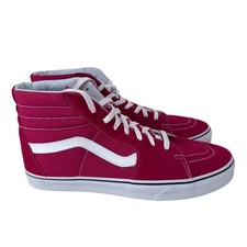 Tênis masculino Vans FU Sk8-HI cônico EUA 13 branco vermelho lona superior com cadarço 500714 comprar usado  Enviando para Brazil