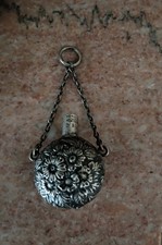 RARO C.1893 Geo W Shiebler garrafa de perfume prata esterlina sólida NÃO BANHADA antiga comprar usado  Enviando para Brazil
