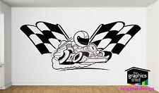 Go Kart Kart Decalque Adesivo De Parede Vinil Boys Design comprar usado  Enviando para Brazil
