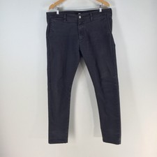 Calça chino masculina Edwin Japão 85 36 preta skinny zíper mosca algodão 115177 comprar usado  Enviando para Brazil