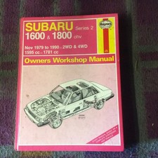Subaru 1800 workshop for sale  BRADFORD