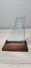 Troféu de vidro comemorativo BOEING COMPANY 747-400 Olympic Airways setembro 1991 comprar usado  Enviando para Brazil