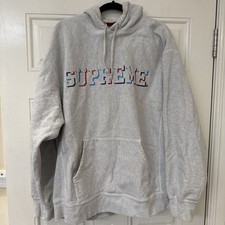 Supreme hoodie grey for sale  BIRMINGHAM