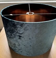 Blue velvet lampshade for sale  EDINBURGH