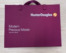 ☀️Amostras de metais preciosos modernos Hunter Douglas - livro/fichário comprar usado  Enviando para Brazil