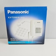 Telefone Panasonic com Fio - KX-TS500W Branco - Aparelho de Parede Novo Caixa Aberta comprar usado  Enviando para Brazil
