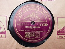 GLENN MILLER - Moonlight Serenade / American Patrol 78 rpm disc comprar usado  Enviando para Brazil
