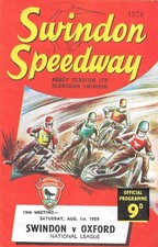 Usado, 1959 Swindon v Oxford Speedway Programme (1/8/59) comprar usado  Enviando para Brazil