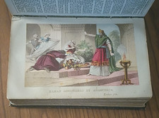Holy Bible 1800's Illustrated Compact Leather UK Rivington Bible comprar usado  Enviando para Brazil