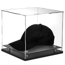 Vitrine chapéu transparente 8,6 x 7,8 x 7,8 polegadas cristal acrílico caixa de chapéu de beisebol... comprar usado  Enviando para Brazil