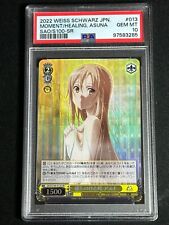 2022 Weiss Schwarz japonês SAO 'Moment of Healing' Asuna #013 PSA 10 GEM ESTADO PERFEITO comprar usado  Enviando para Brazil