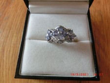 Tansanit ring blüten gebraucht kaufen  Wallenfels