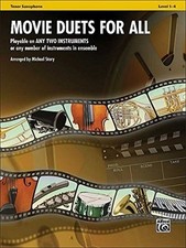 MOVIE DUETS FOR ALL: TENOR SAXOPHONE (FOR ALL SERIES) By Michael Story EXCELLENT comprar usado  Enviando para Brazil