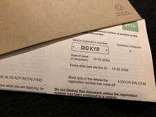 D10kyr private registration for sale  REDDITCH