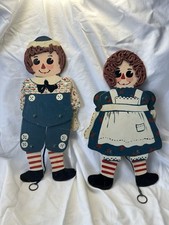 Par Vintage de Brinquedo Raggedy Ann e Andy Pull&Jump de Madeira 16 Polegadas de Altura, usado comprar usado  Enviando para Brazil